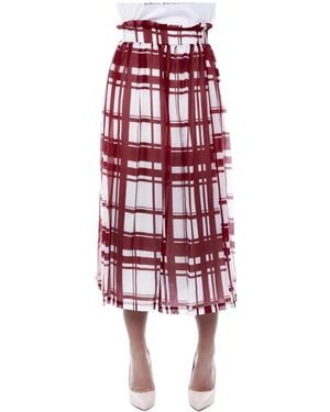 Alpha Studio Midi Skirts - Rouge