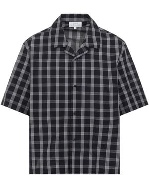 Studio Nicholson Overhemden ,Zwart ,Katoen Kline Shirt