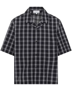 Studio Nicholson Overhemden ,Zwart ,Katoen Kline Shirt