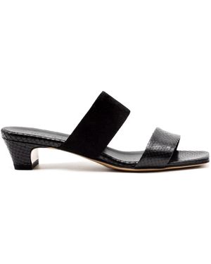 Mara Bini Heeled Mules - Black