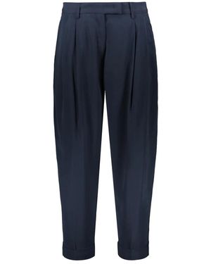 Moorer Wide Trousers - Blue