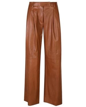 Eleventy Wide Trousers - Marrón