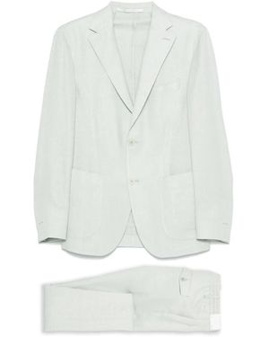 Eleventy Single Breasted Suits - Blanco