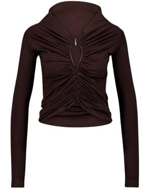 Dolce & Gabbana Gerüschtes Top - Rot