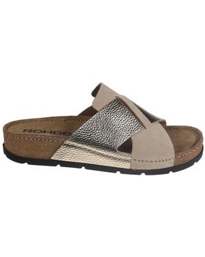 Rohde Flat Sandals, Mujer, Talla - Gris