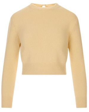 Jil Sander Round-Neck Knitwear - Natural