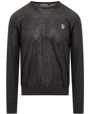 Raf Simons Round-Neck Knitwear - Negro