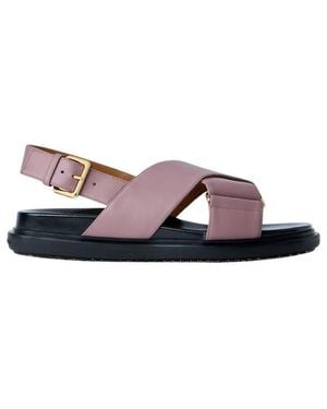 Marni Flat Sandals - Viola