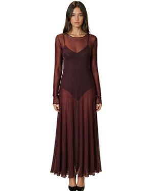 Dolce & Gabbana Kleedjes ,Rood ,Lange Jurk Van Viscose