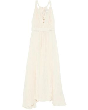 120% Lino Maxi Dresses - White