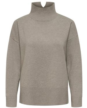 ONLY Rollkragenpullover - Grau