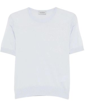 John Smedley Round-Neck Knitwear - Blanco