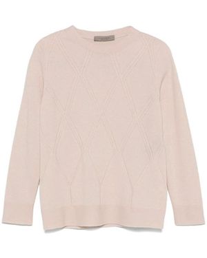 D.exterior Rosa Diamant Argyle Strickpullover - Pink