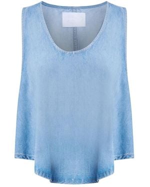 Dondup Sleeveless Tops - Blue