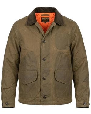 chesapeake's Waxed Cotton Hunting Jkt Stowe Hs Sand - Groen