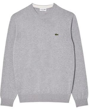 Lacoste Round-Neck Knitwear - Gris