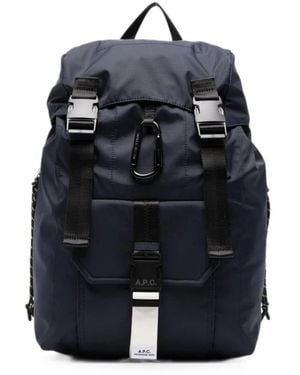 A.P.C. Backpacks - Blue