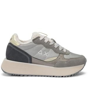 Sun 68 Schoenen ,Veelkleurig ,Leer Sneakers - Grijs