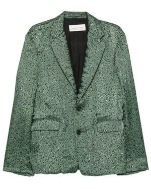 Dries Van Noten Maßgeschneiderte Jacke - Grün