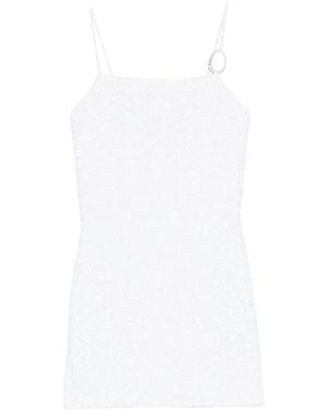 Oséree Kleedjes ,Wit ,Pailletten Mini-Jurk Met Pailletten