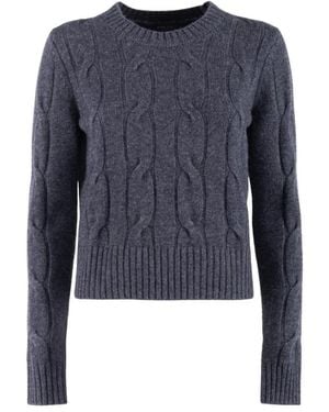 Nenette Trui Met Ronde Hals - Blauw