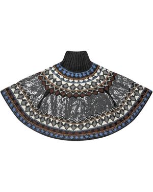 Munthe Truien & Vesten ,Veelkleurig ,Wol Vaffie Knit - Zwart