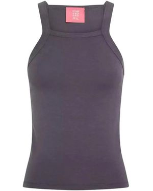 One Teaspoon Tops ,Grijs ,Sleeveless Top - Paars