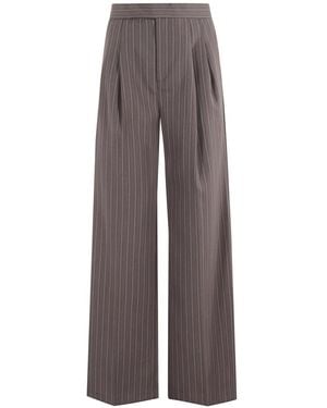 Isabelle Blanche Wide Trousers - Marrón