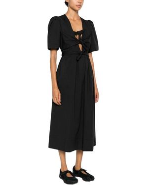 Ganni Midi Dresses - Noir