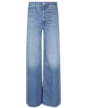 Mother Wide Jeans - Bleu