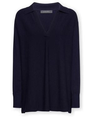 Elena Miro V-Neck Knitwear - Azul