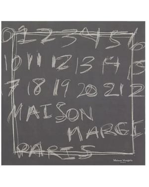 Maison Margiela Numbered Foulard Scarf - Grijs