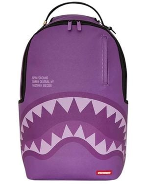 Sprayground Tassen ,Veelkleurig ,Leer Shark Central Dlxvs Rugzak - Paars