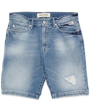 Roy Rogers Denim Shorts - Blu