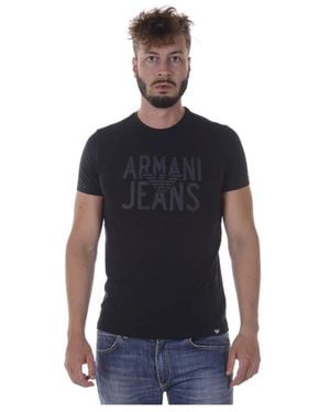 Armani Jeans T-Shirts - Black