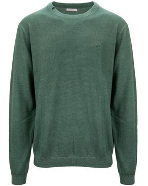 Sun 68 Round-Neck Knitwear - Green