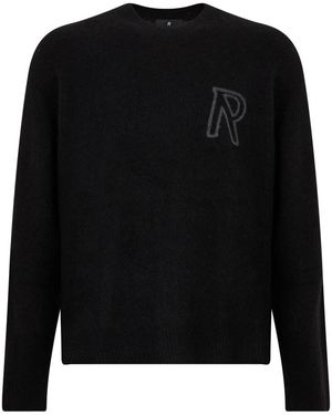 Represent Truien & Vesten ,Zwart ,Wol Trui Met Ronde Hals