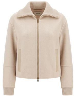 Agnona Caban B Jersey Double Face Heavy - Natur
