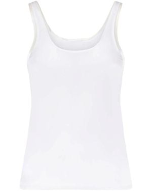 Genny Sleeveless Tops - Blanc