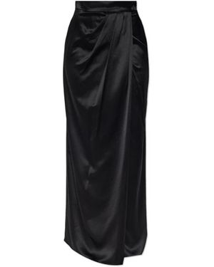 Max Mara Rokken ,Zwart ,Silk Camera Skirt