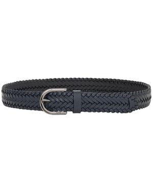 HUGO Accessoires ,Blauw ,Roul-Wnl Gevlochten Riem - Zwart