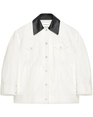 Givenchy Weiße Denim Parka Jacke