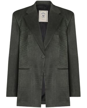 The Seafarer Jassen ,Groen ,Leer Giacca Astro