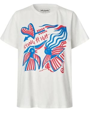 Lolly's Laundry Tops ,Wit ,Katoen Liz Ll Tee