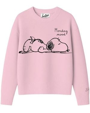 MC2 Saint Barth Truien & Vesten ,Roze ,Wol Crewneck Trui