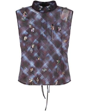 Dries Van Noten Sleeveless Tops - Blu