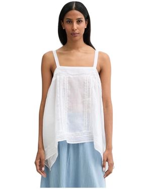 Isabelle Blanche Sleeveless Tops - Blanco
