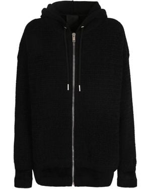 Givenchy Zwarte Hoodie Met Rits