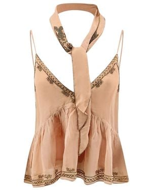 Scarlett Poppies Sleeveless Tops - Natural
