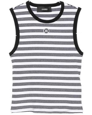 Amiri Sleeveless Tops - Black